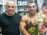 صافي ابو حميد يتصدر الاماكن الاولى في مسابقات محلية لكمال الاجسام 